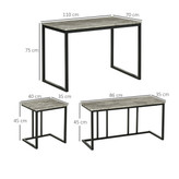 ست کمجا میز و صندلی ناهارخوری 4 نفره خانه ی ترنج - مدل D301