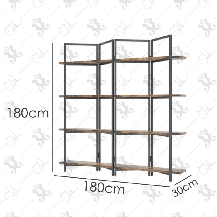 کتابخانه پرتابل ۴ طبقه مینیمال B100۱ با صفحه MDF