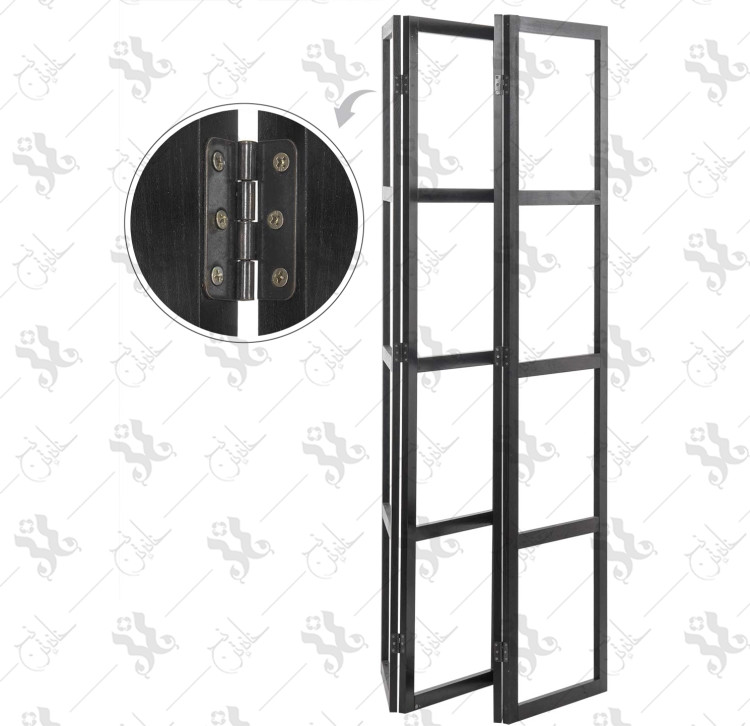 کتابخانه پرتابل مینیمال قسطی مدل B1002 | ویترین تاشو کمجا با بدنه فلزی یکپارچه